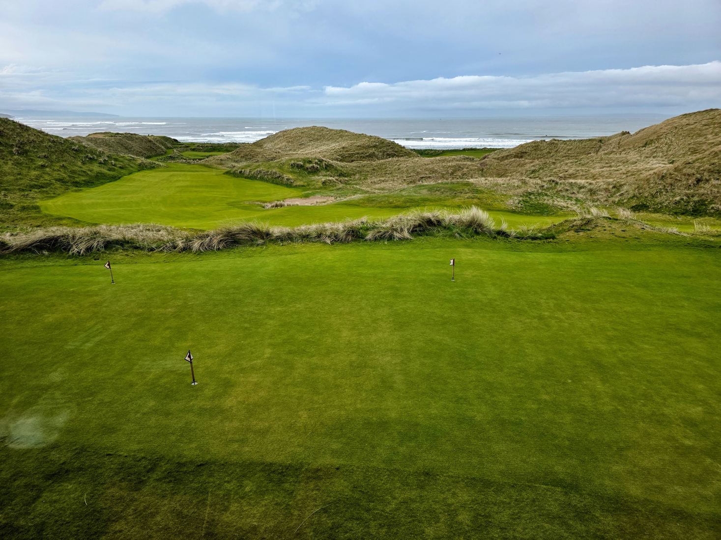 Ballybunion links green and dunes