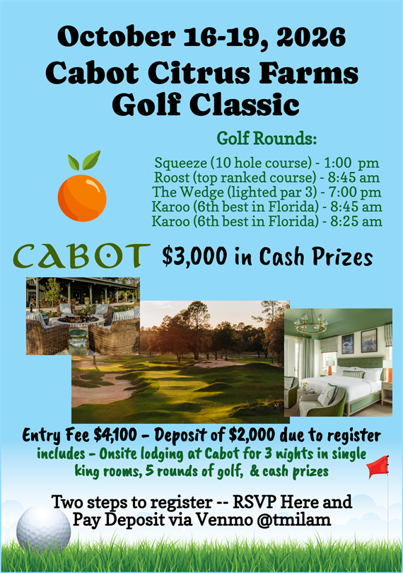 Cabot Citrus Farms Golf Classic invite