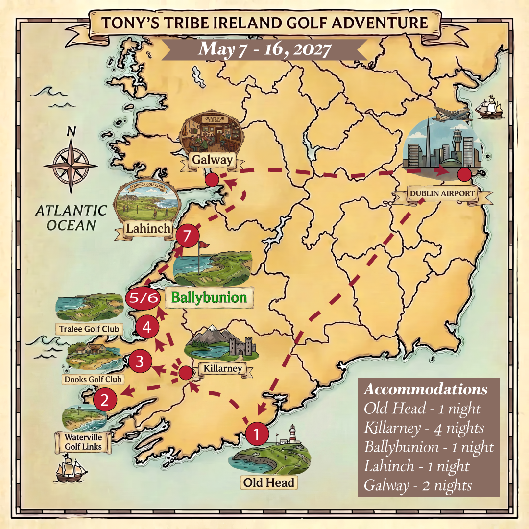 Ireland route map